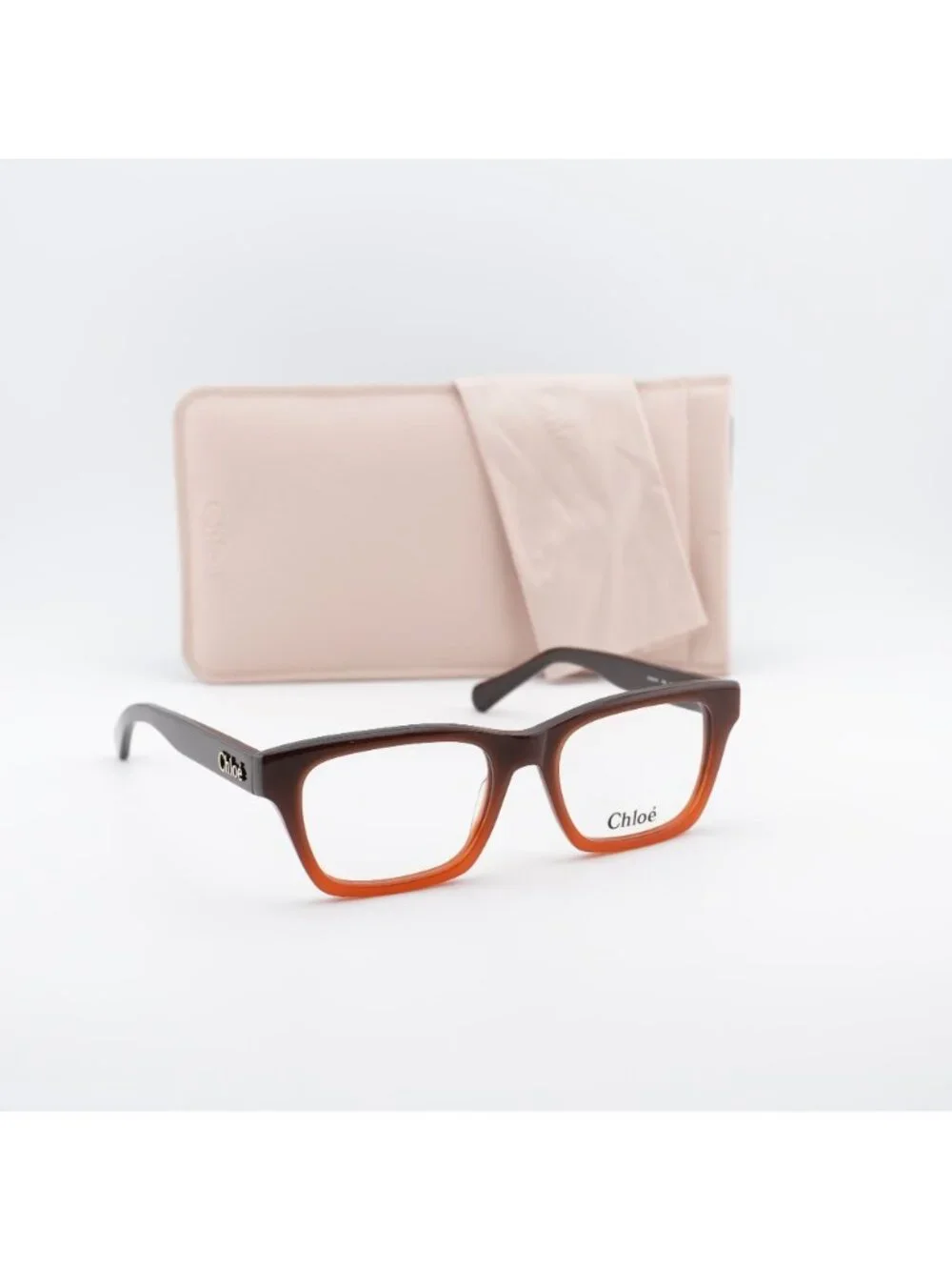 Chloe CH0242O 008 Square Eyeglasses 53mm - Brown